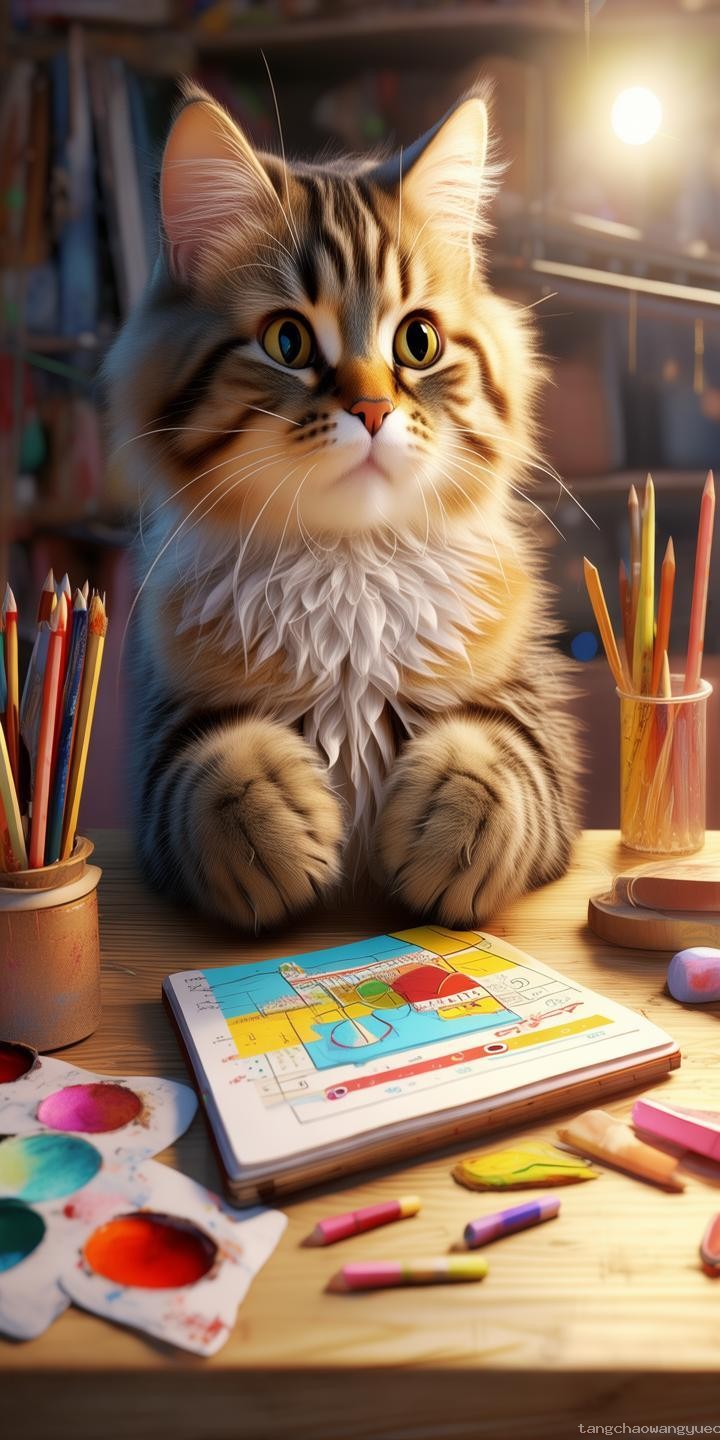 如何帮助爱做数学题的小猫提升涂鸦兴趣